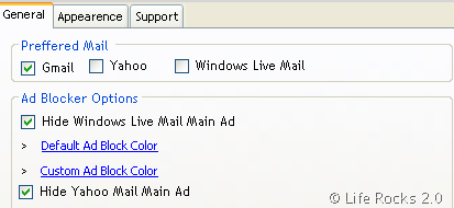 Universal Mail Options