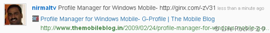 URL display in Ginx