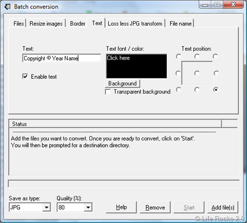 Batch Conversion