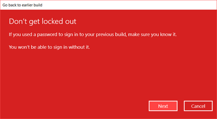 locked out