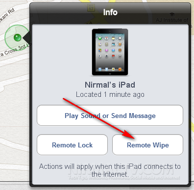 remote wipe