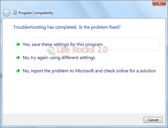 save settings
