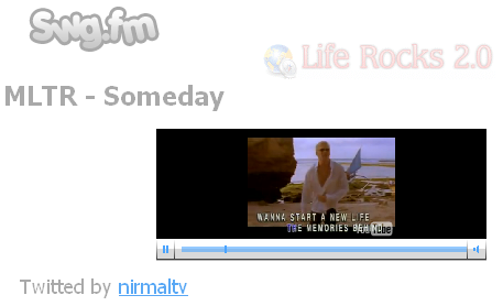 share songs on Twitter