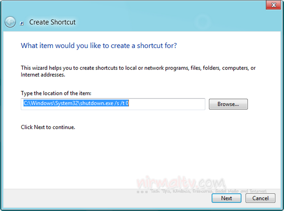 shortcut