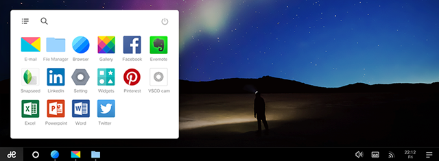 start menu