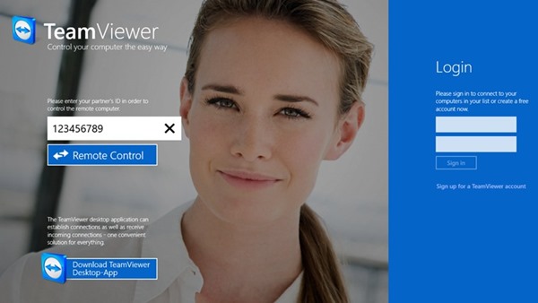 team viewer for windows 8