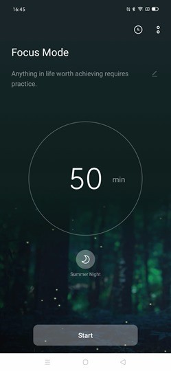 Focus Mode on ColorOS 7