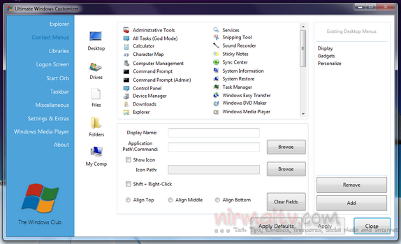 ultimate Windows customizer_1