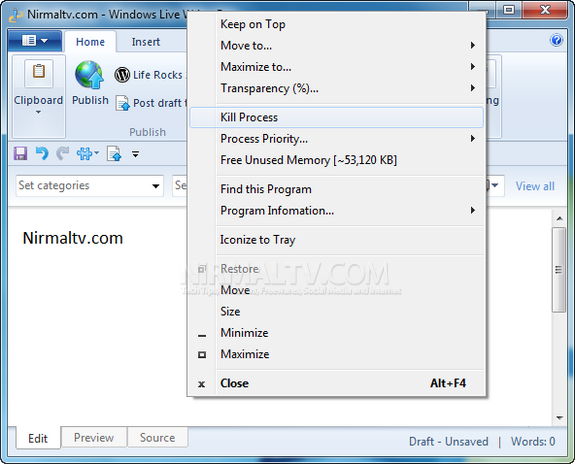 window menu plus