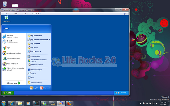 XP mode Windows 7