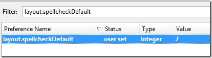 firefox config