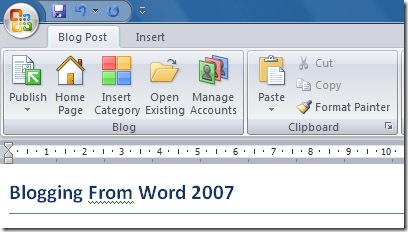 blogging from word