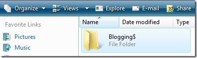 hide folders