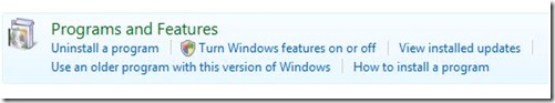 Program features