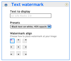 Text watermark