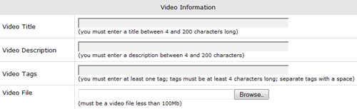 Upload Video