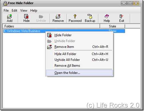 Free folder Hide